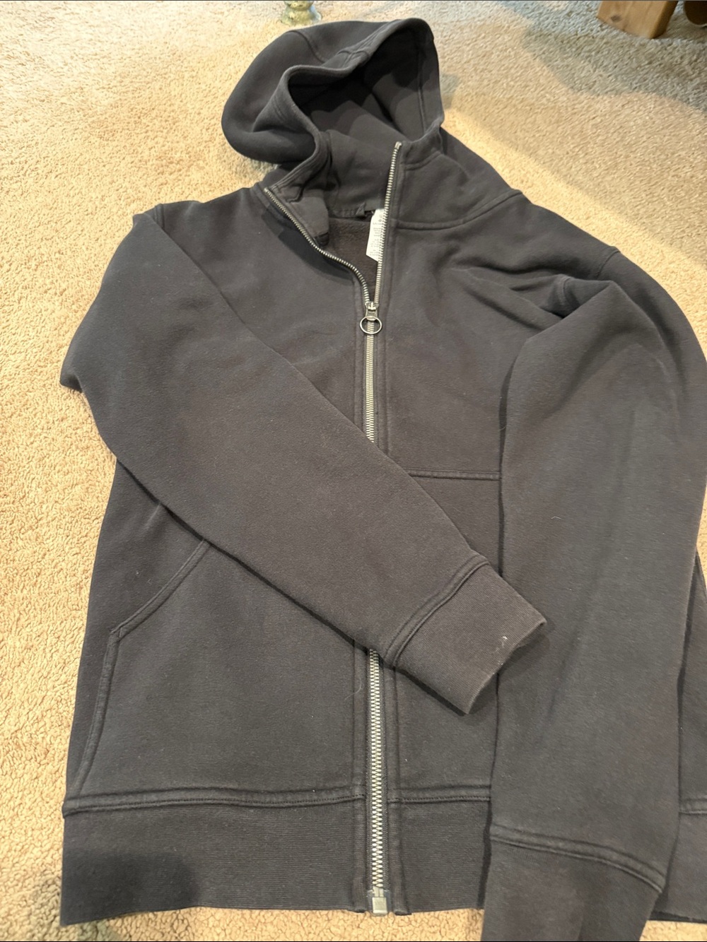 Women’s Lululemon Black Hooded Zip-Up Jacket